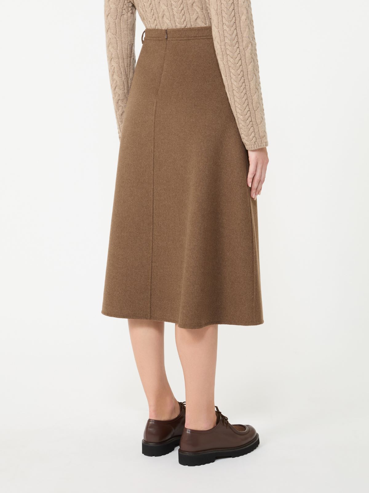 Flared wool skirt - BROWN - Max Mara - 3
