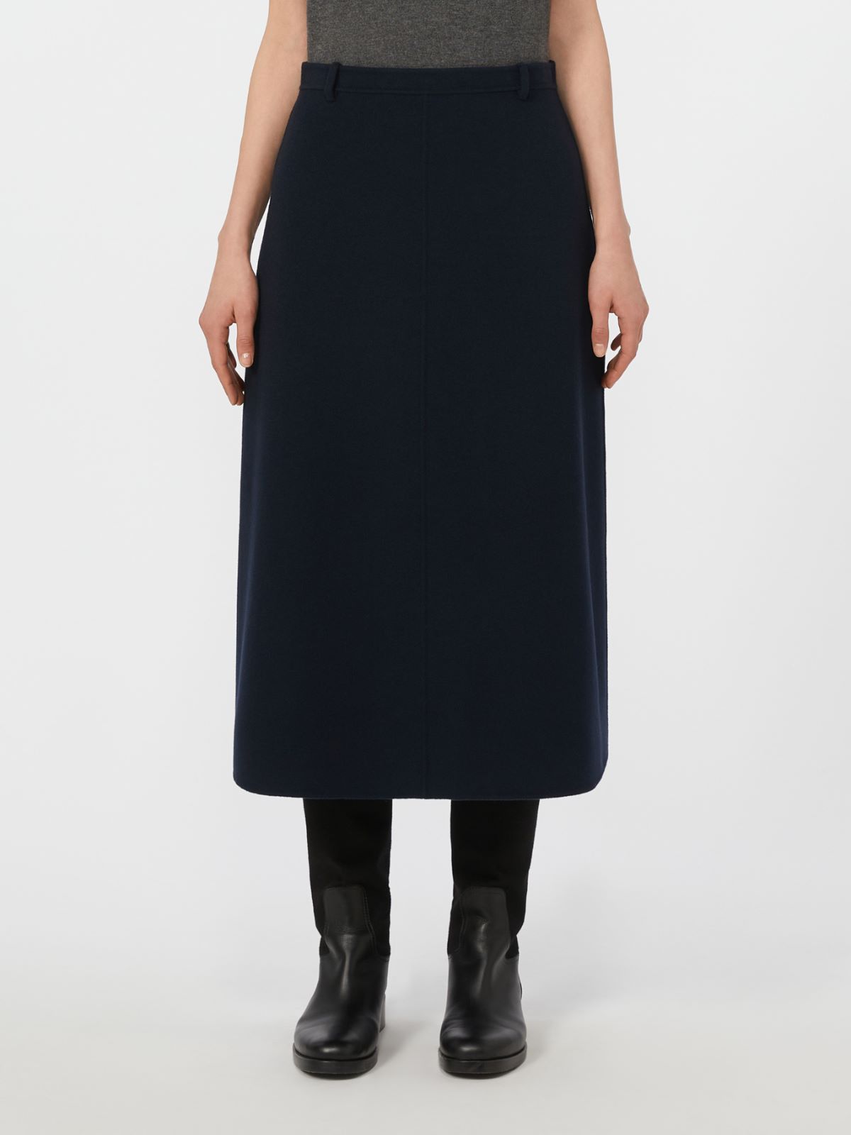 Flared wool skirt - NAVY - Max Mara - 2