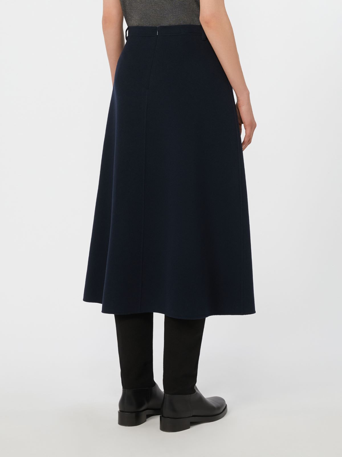 Flared wool skirt - NAVY - Max Mara - 3