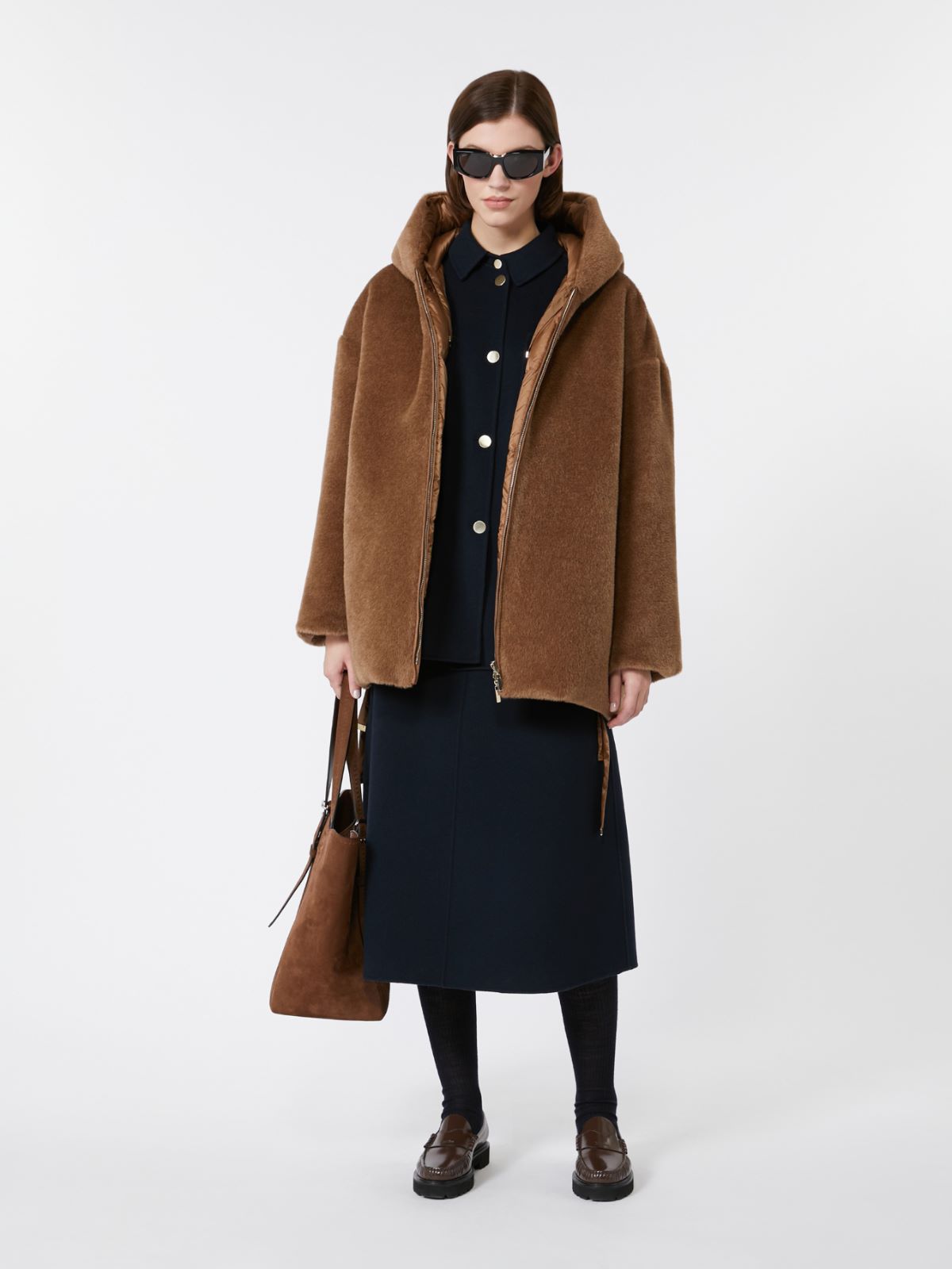 Flared wool skirt - NAVY - Max Mara