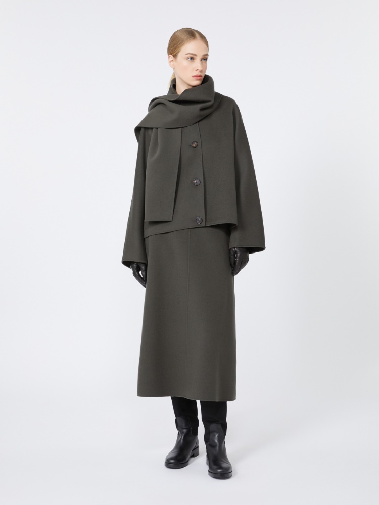 Flared wool skirt - GREEN - Max Mara