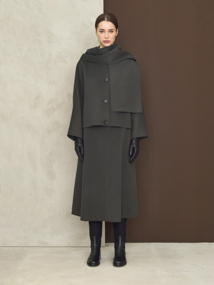 Flared wool skirt + GREEN - Max Mara