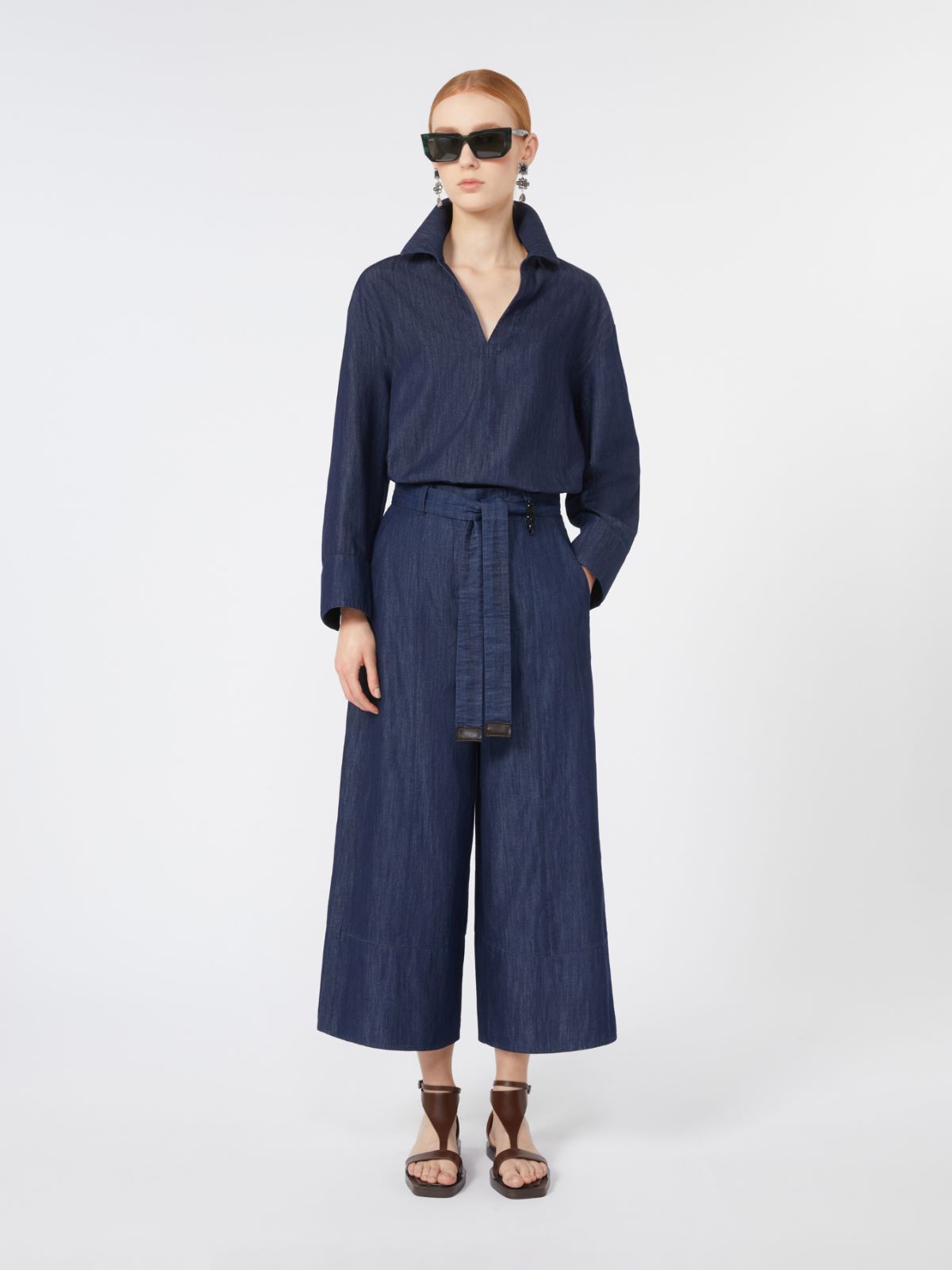Lightweight denim shirt + MIDNIGHTBLUE - Max Mara