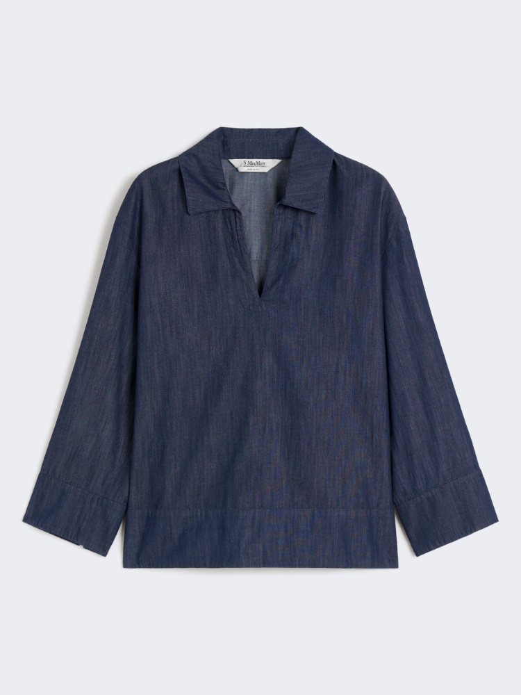 Camicia in denim leggero - BLU NOTTE - Max Mara