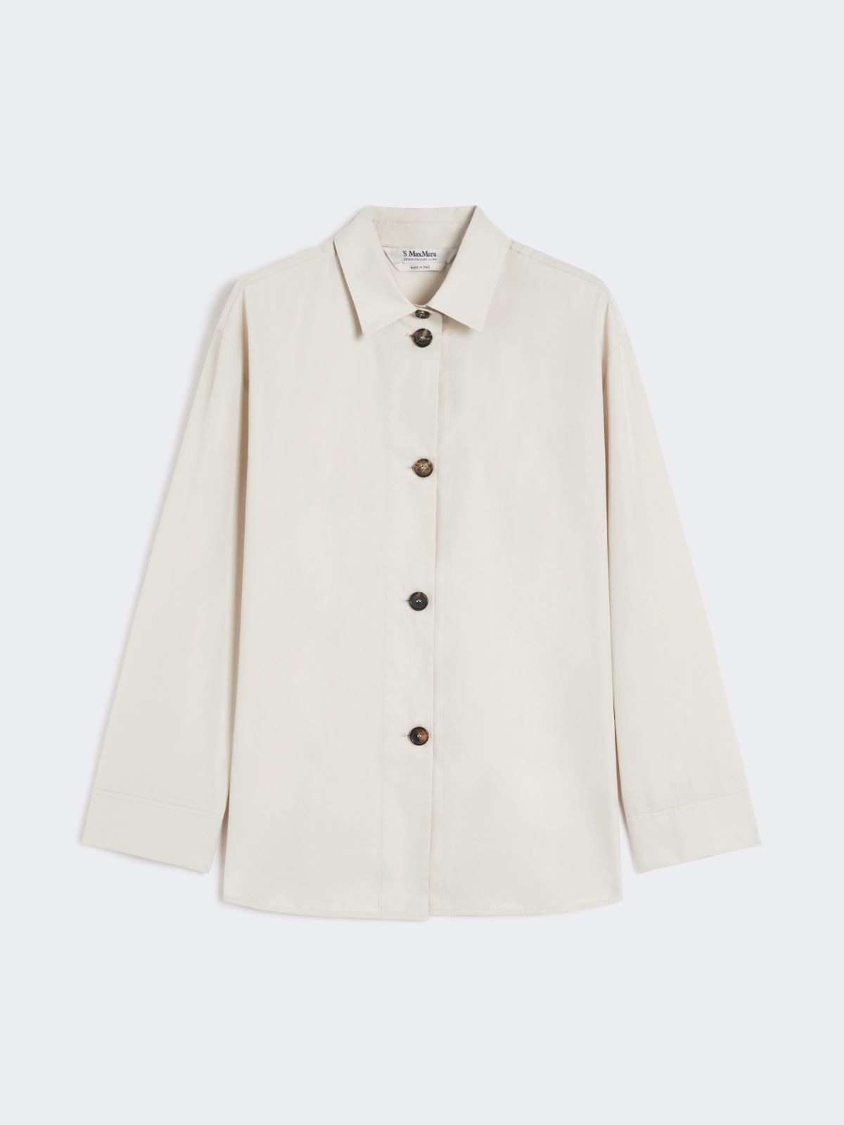 Straight cotton shirt - ECRU - Max Mara - 8