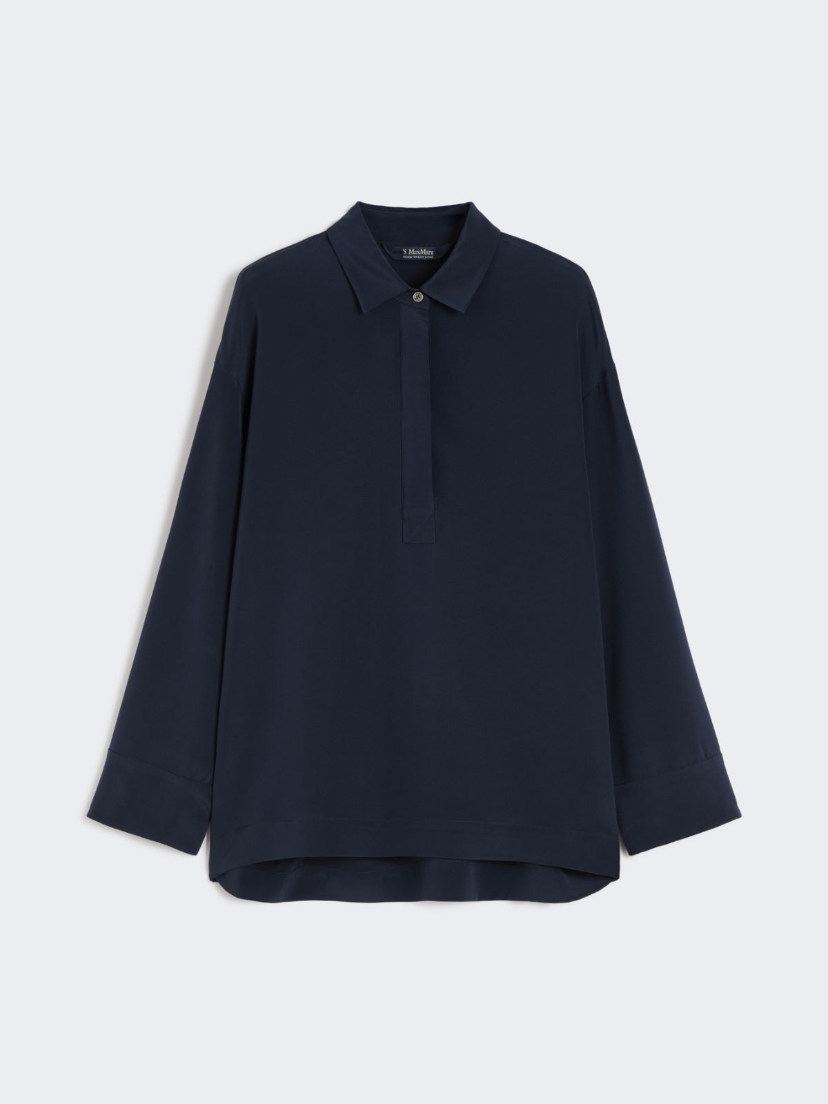 Crepe de chine shirt - MIDNIGHTBLUE - Max Mara - 8