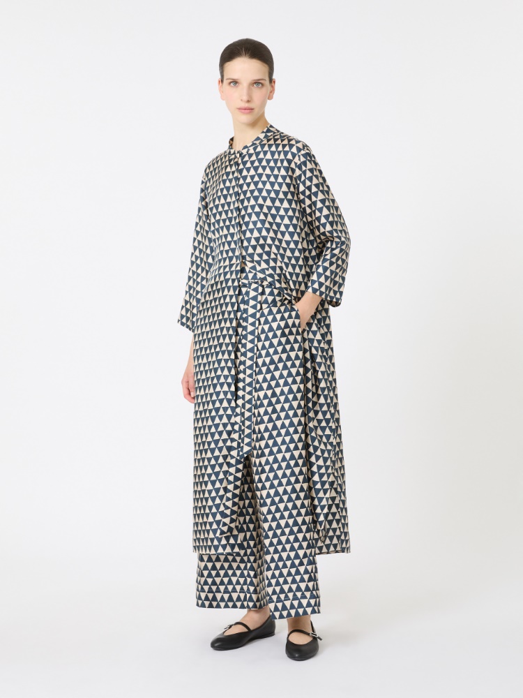 Wzorzyste spodnie z jedwabiu - ULTRAMARYNA - Max Mara - 2