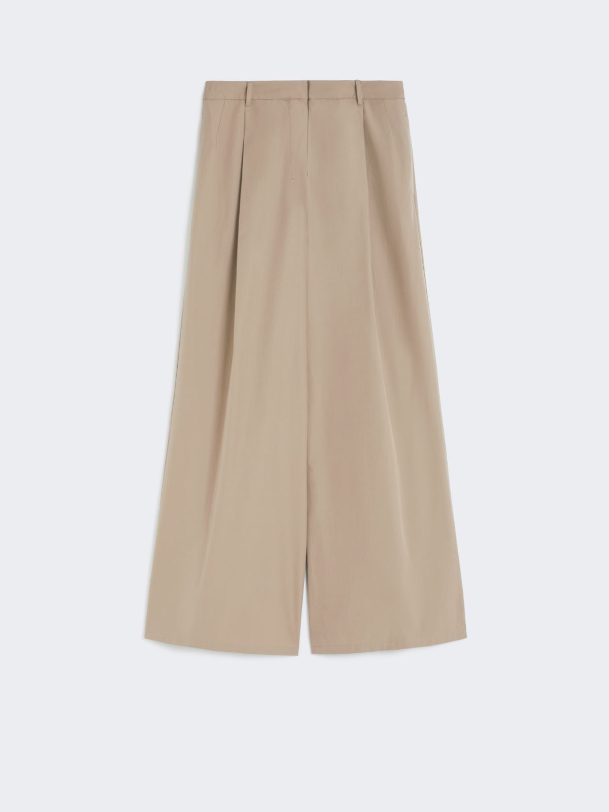 Wide-fit cotton poplin trousers - TURTLEDOVE - Max Mara - 8