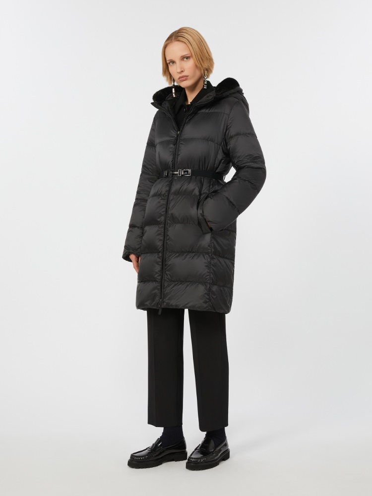 Slim gabardine trousers - BLACK - Max Mara
