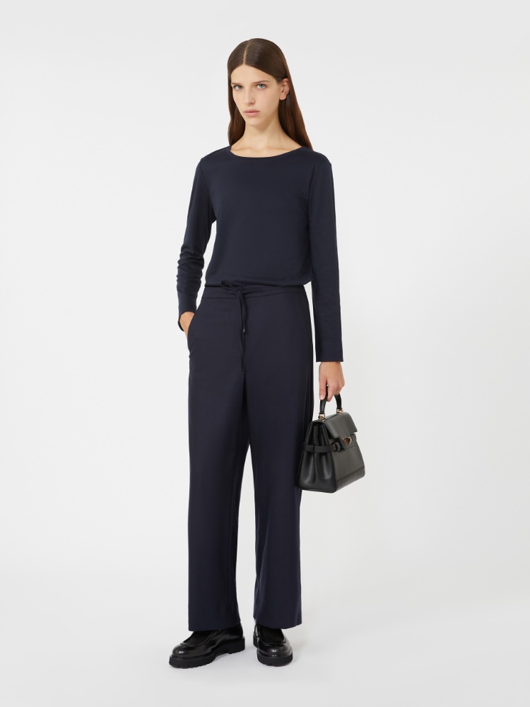 Wool joggers - MIDNIGHTBLUE - Max Mara