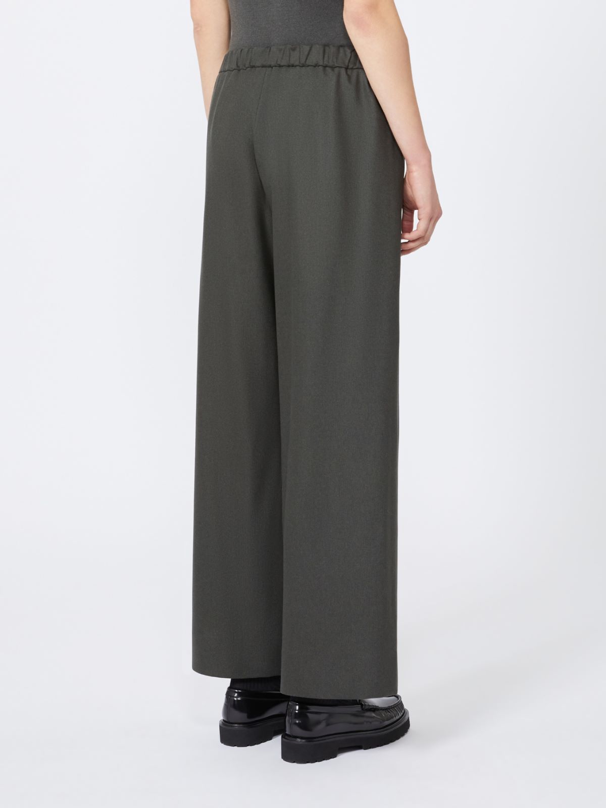 Wool joggers - DARK GREEN - Max Mara - 3