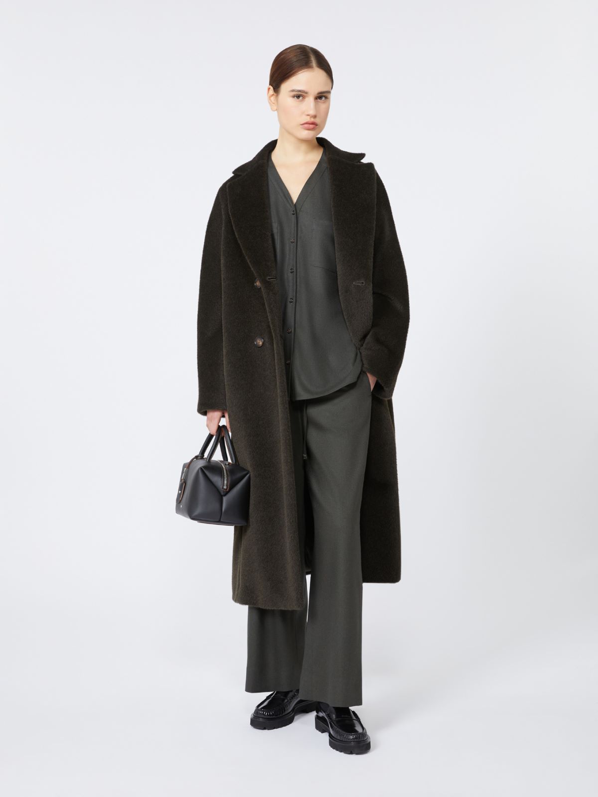 Wool joggers - DARK GREEN - Max Mara