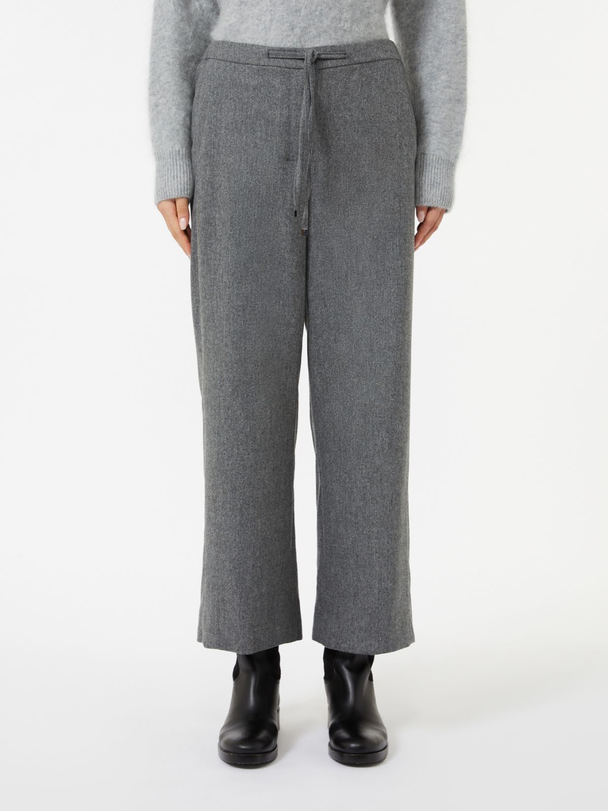 Wool joggers - MEDIUM GREY - Max Mara - 2