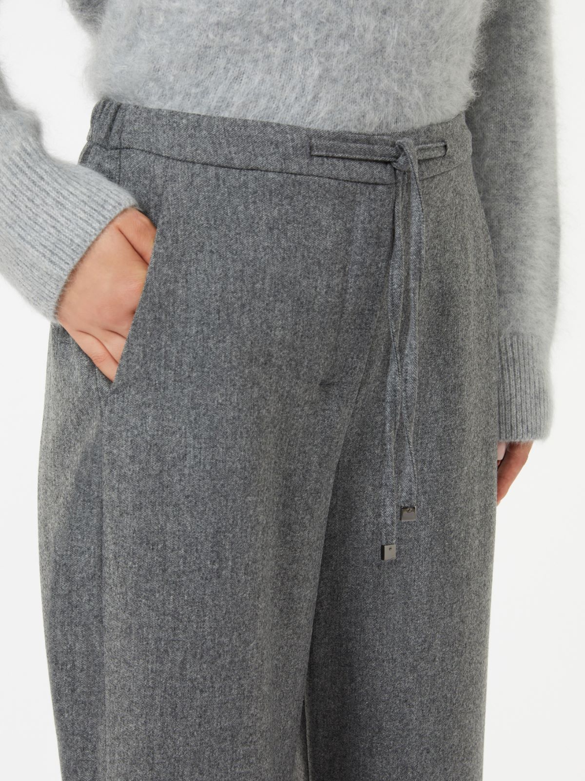 Wool joggers - MEDIUM GREY - Max Mara - 4