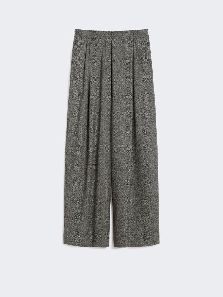 Hose aus Wollflanell - SCHWARZ - Max Mara