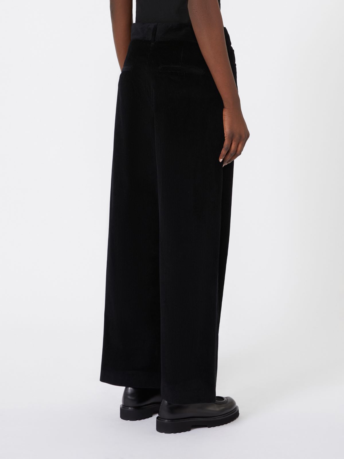 Corduroy trousers - BLACK - Max Mara - 3