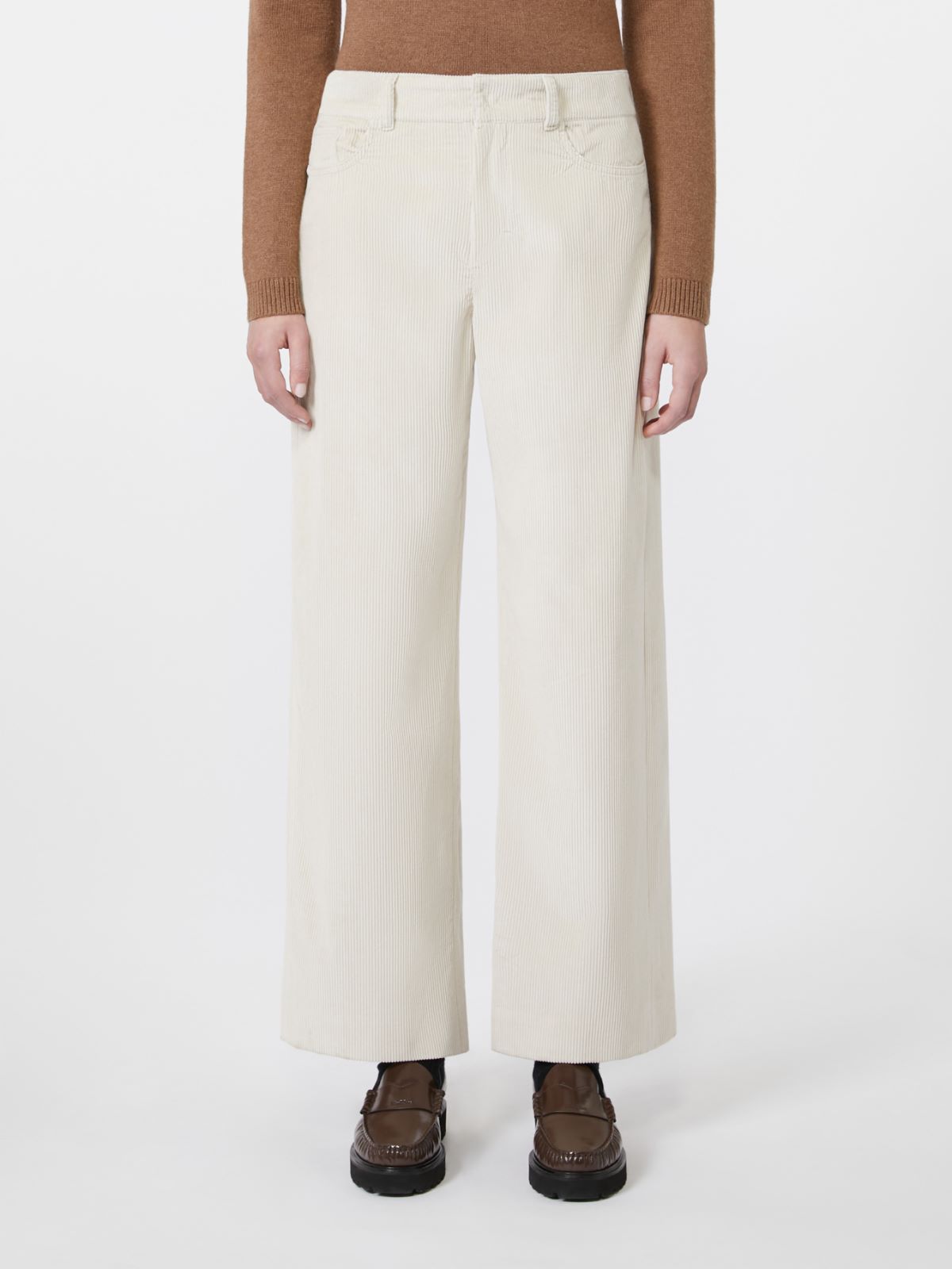 Corduroy trousers - IVORY - Max Mara - 2