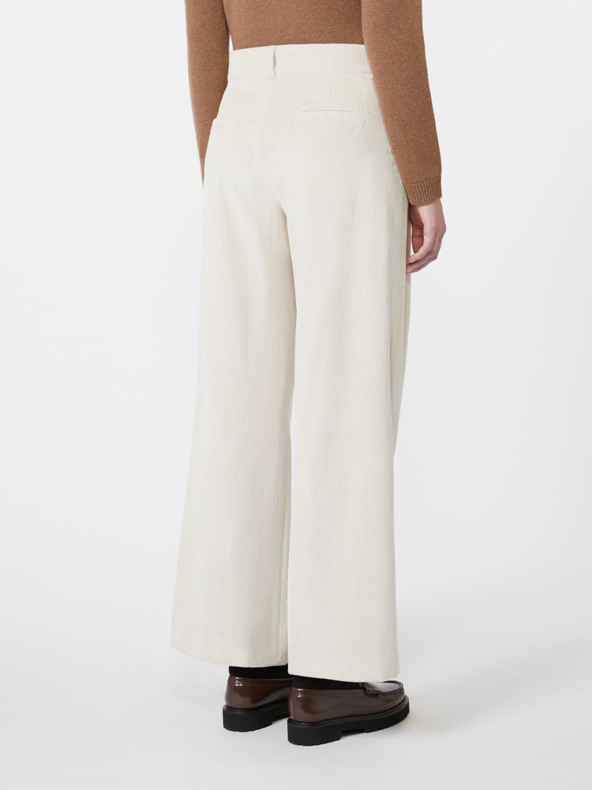 Corduroy trousers - IVORY - Max Mara - 3