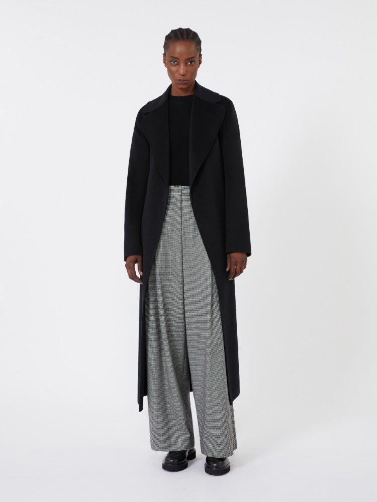 Wool and cashmere wide-leg trousers - BLACK - Max Mara