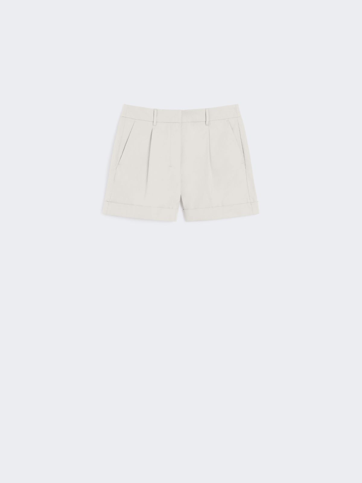 Cotton poplin shorts - ECRU - Max Mara - 8