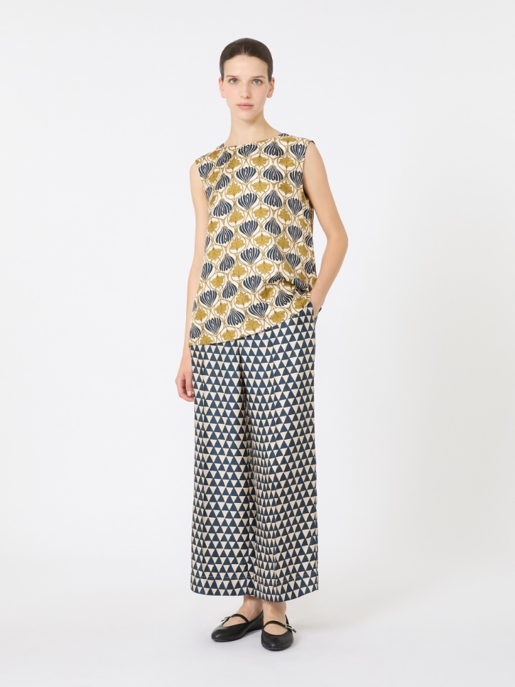 Top reversibile in seta stampata - SENAPE - Max Mara
