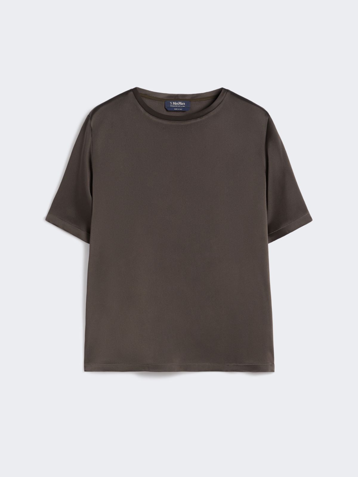 Satin T-shirt - GREEN - Max Mara - 8