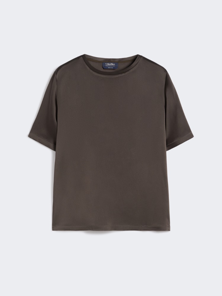 Satin T-shirt - GREEN - Max Mara