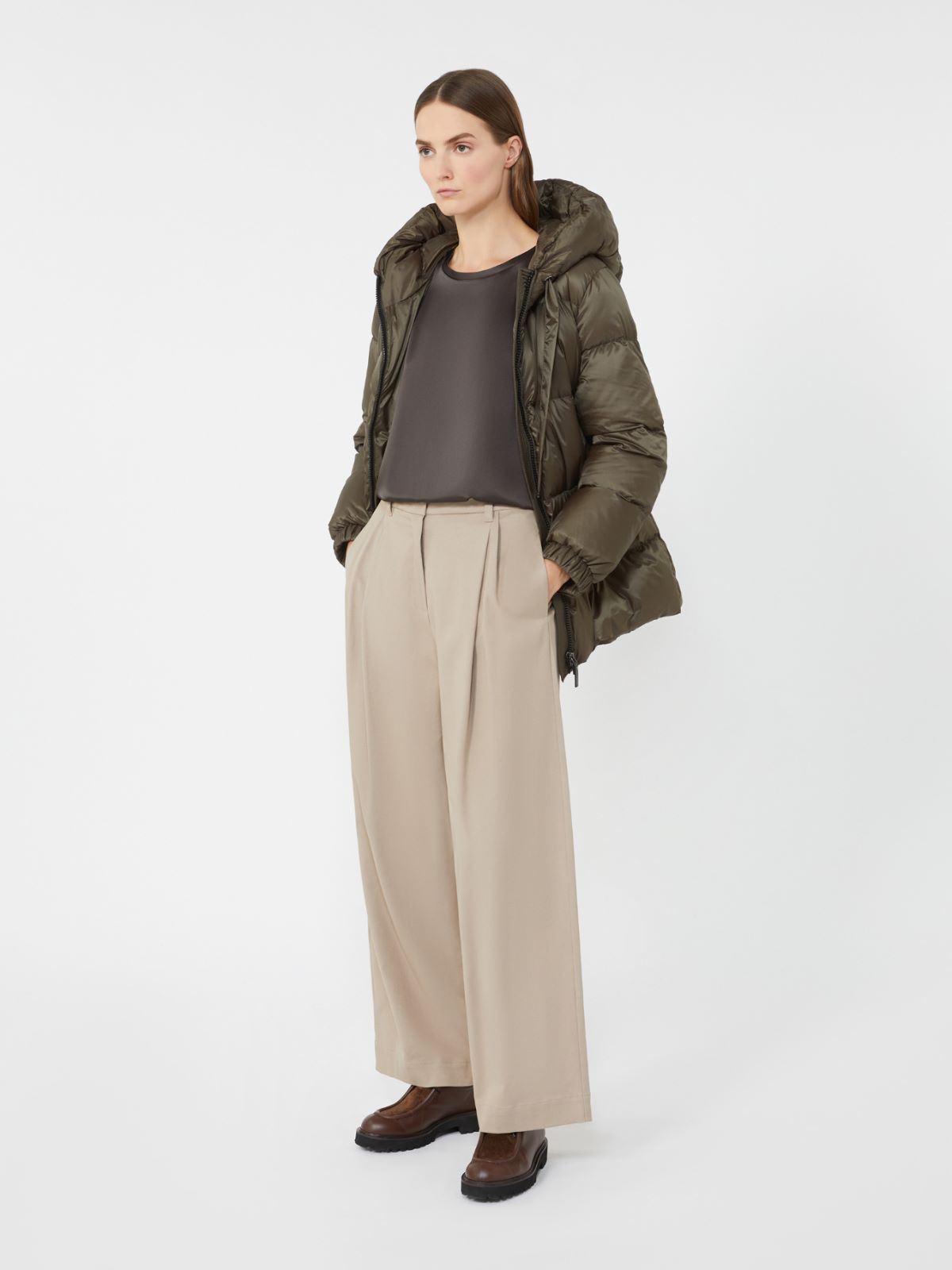 Satin T-shirt - GREEN - Max Mara