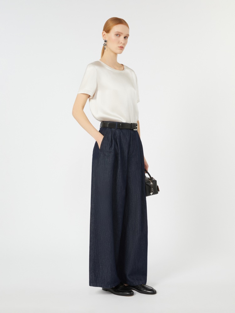 MaxMara マックスマーラ シルク レーヨン トップス 切替 リボン
