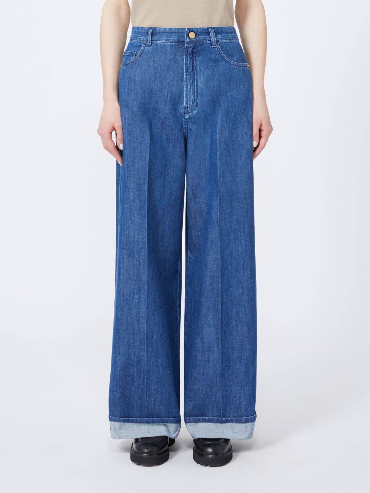 Washed denim jeans - ULTRAMARINE - Max Mara - 2