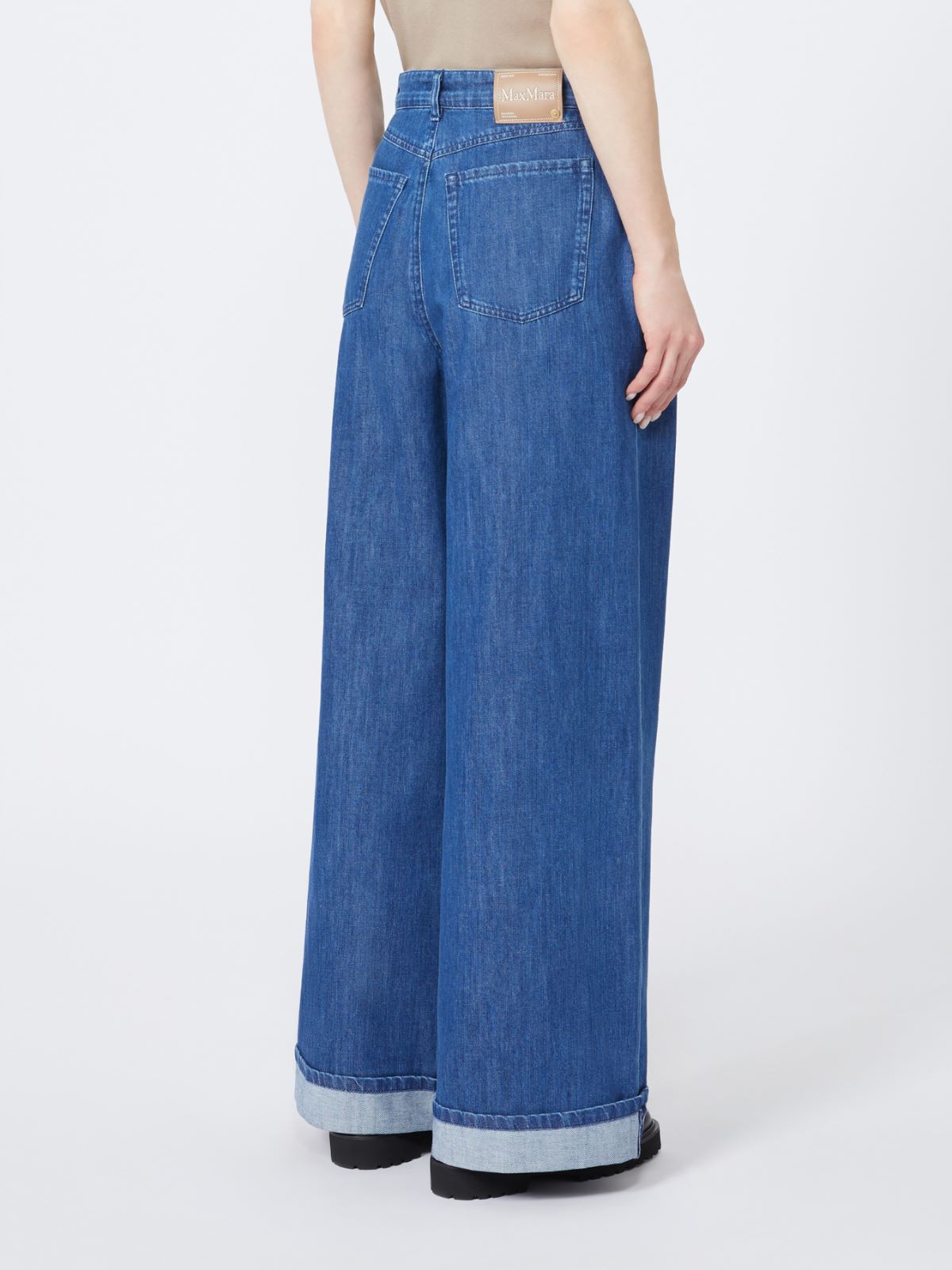 Washed denim jeans - ULTRAMARINE - Max Mara - 3