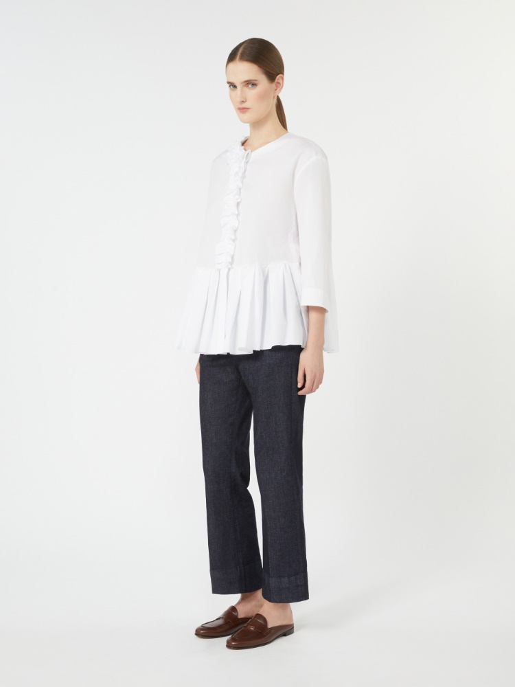 Pantalone in denim stretch - BLU NOTTE - Max Mara