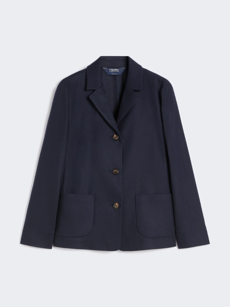 Wool flannel jacket - MIDNIGHTBLUE - Max Mara