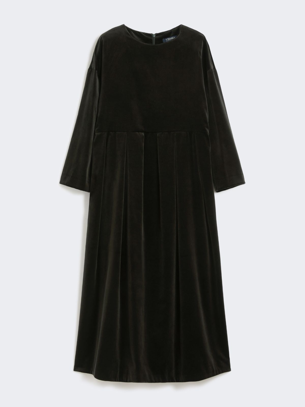 Cotton velvet dress - GREEN - Max Mara - 9
