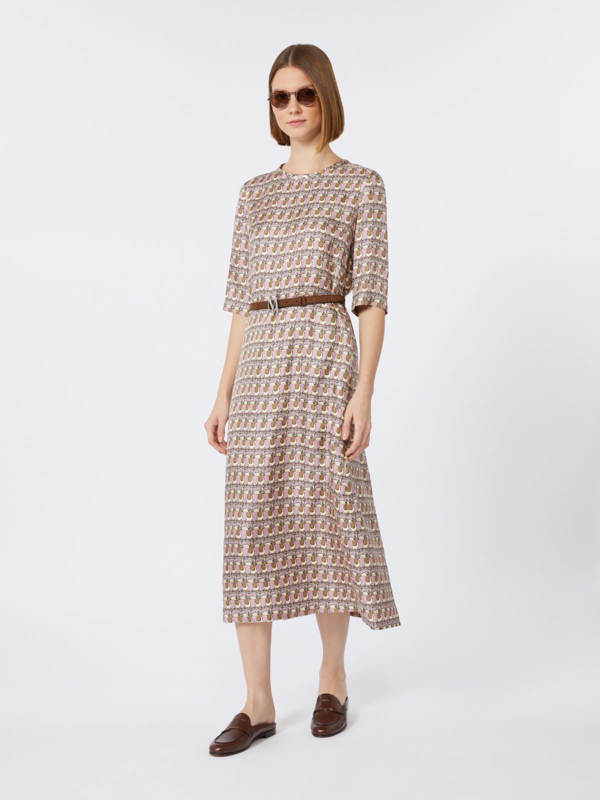 Robe en sergé de soie imprimée - ROSE - Max Mara