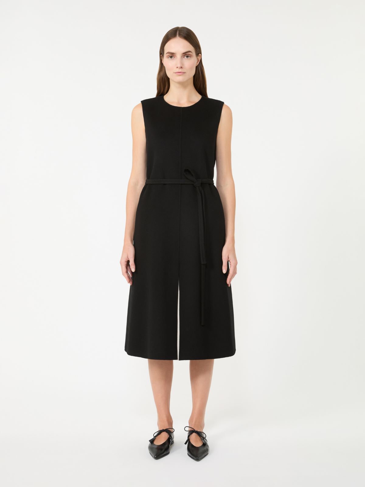 シッシ] ピュア ウール ダブルフェイス ドレス, black | Max Mara