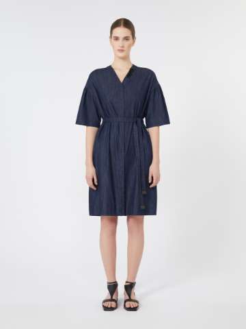 ワンピース Max Mara Studio Midnight blue viscose blend dress Dresses midnightblue | Max Mara