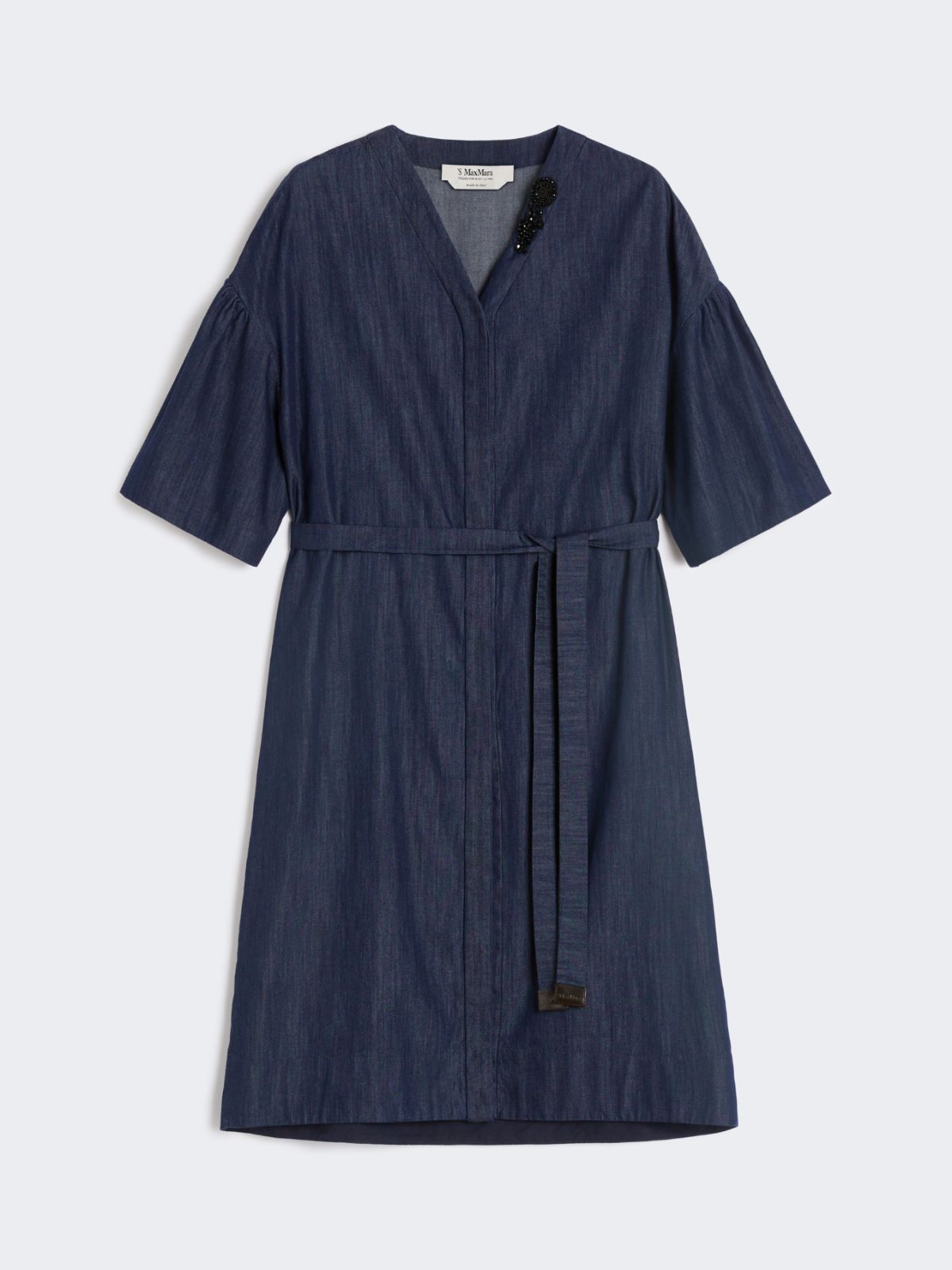 [ダニア] ピュア コットン デニム ドレス - MIDNIGHTBLUE - Max Mara - 9