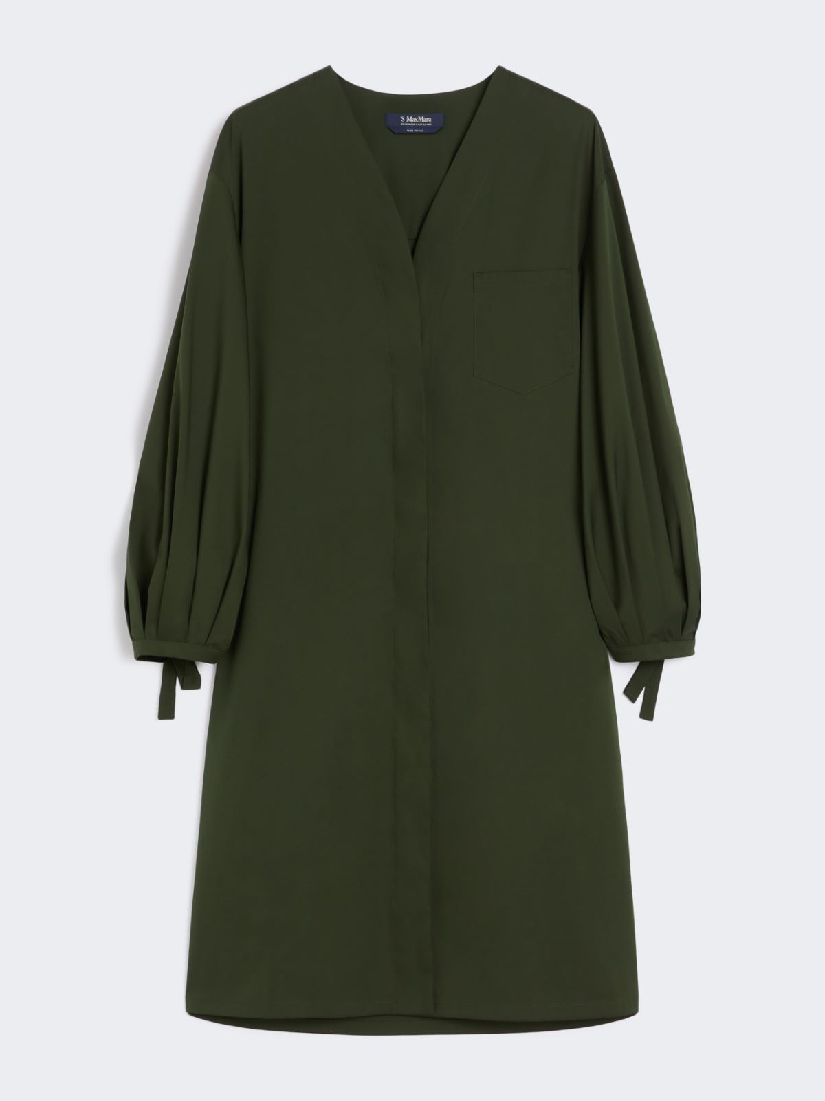 Stretch poplin dress - KAKI - Max Mara - 8