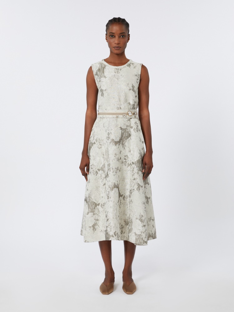 直営♪'S Max Mara ジャカード ノースリーブドレス PRISCILLA Sleeveless jacquard dress, ecru | 