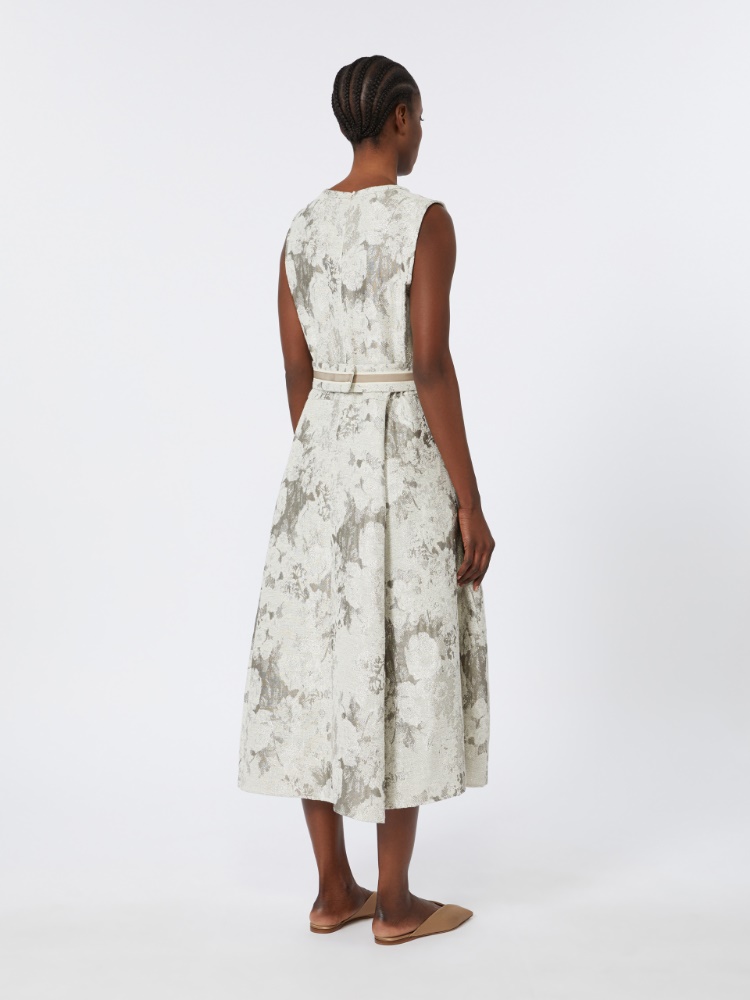 ☆’S Max Mara☆直営店買付☆お洒落Jacquard Dress/PRISCILLA Sleeveless jacquard dress, ecru | 