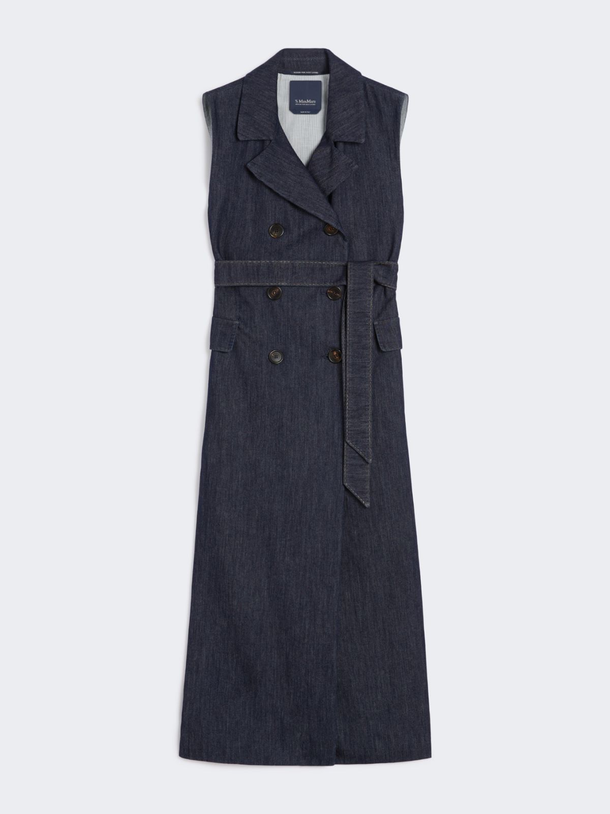 Long denim gilet - ULTRAMARINE - Max Mara - 9