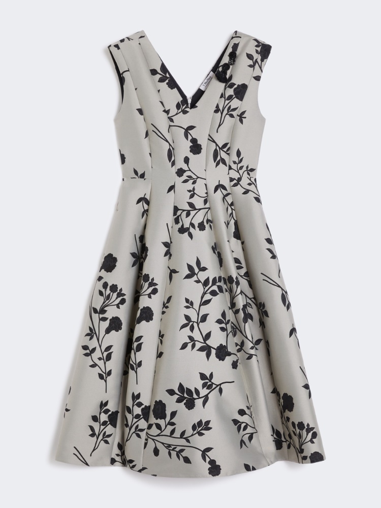 Cotton-blend jacquard dress - ECRU - Max Mara