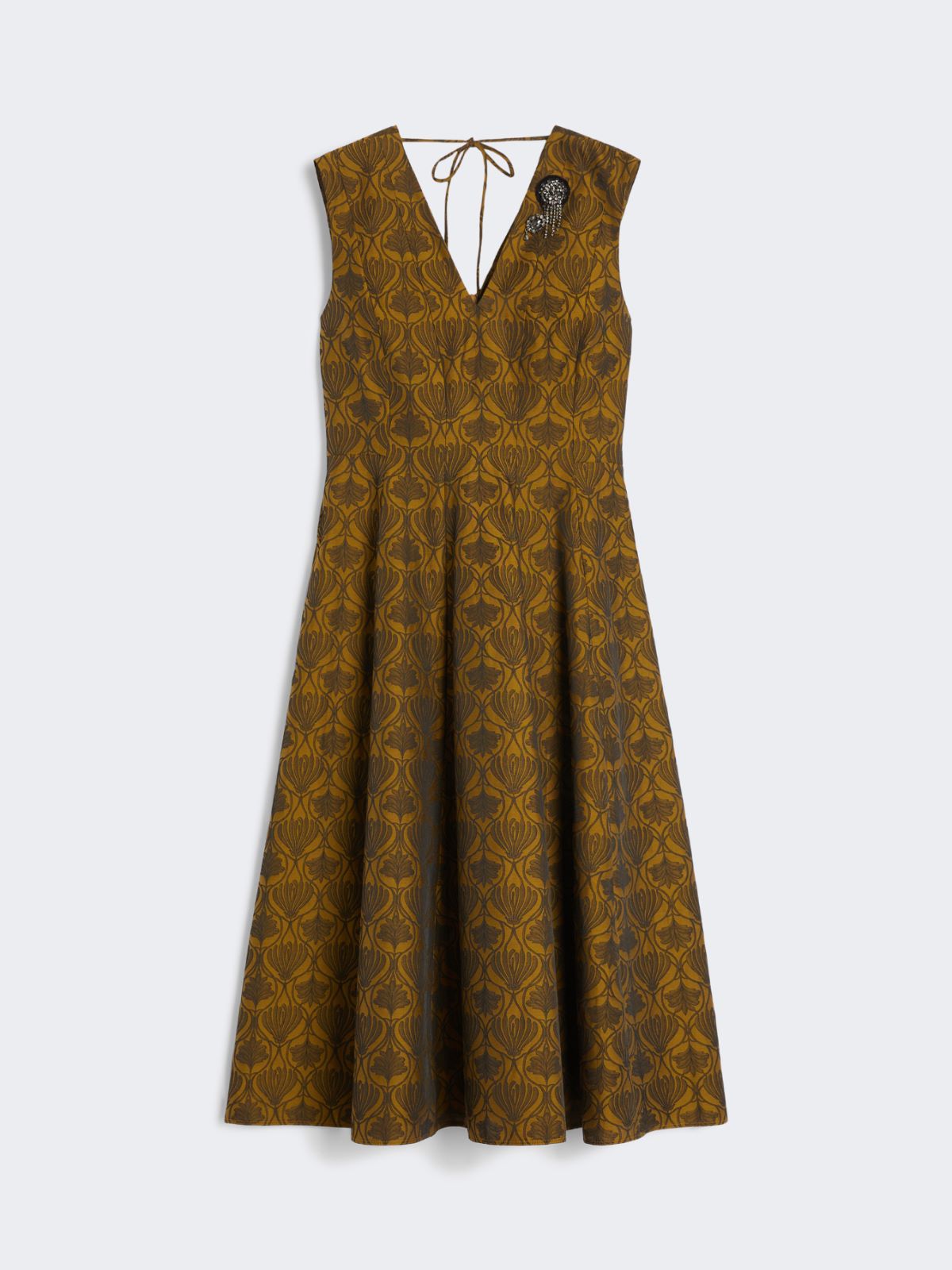 Flared jacquard dress - MUSTARD - Max Mara - 10