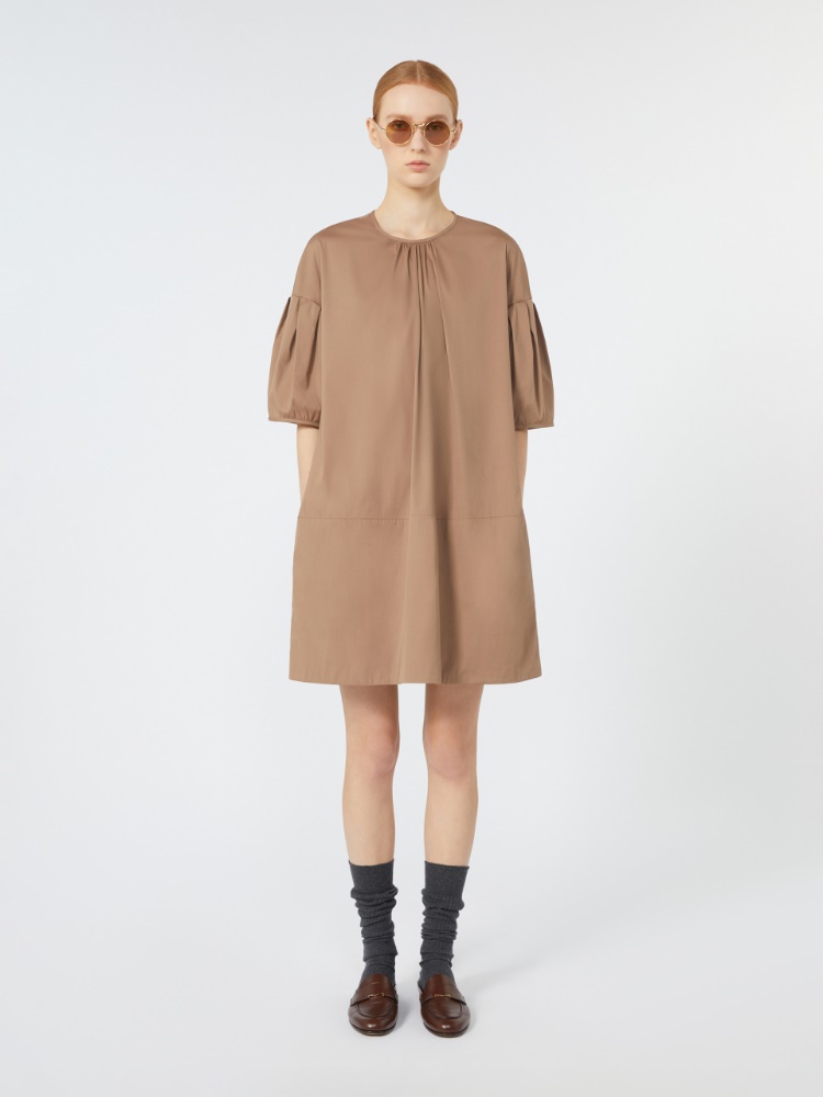 T-Shirt-Kleid aus Baumwollstretch - KAMEL - Max Mara - 2