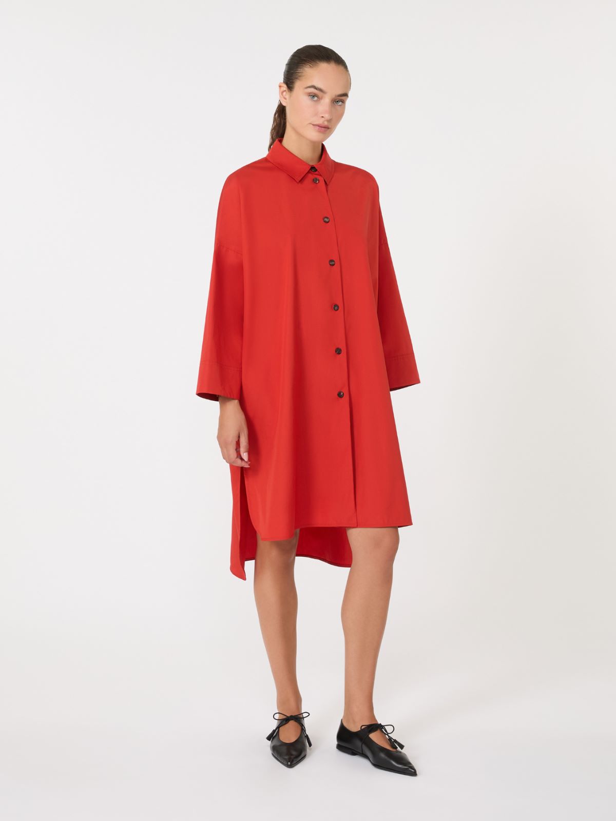 베로니카 코튼 드레스 - ORANGE - Max Mara