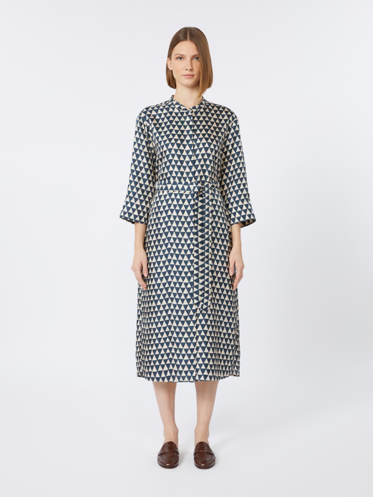 大人気【MAXMARA】Abito in twill di seta stampata 大人気【MAXMARA】Abito in twill di seta stampata