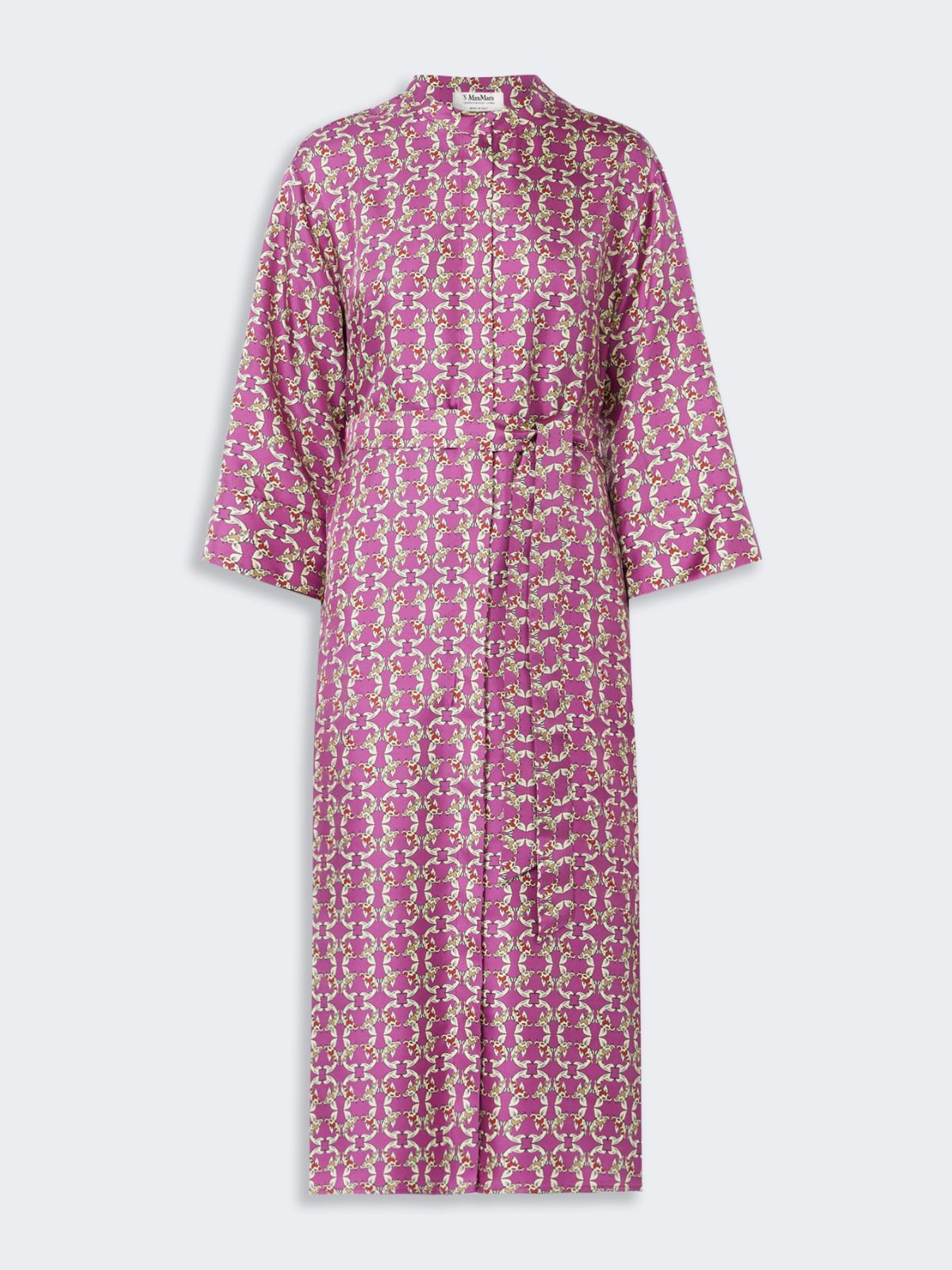 Printed silk twill caftan - PLUM - Max Mara - 8