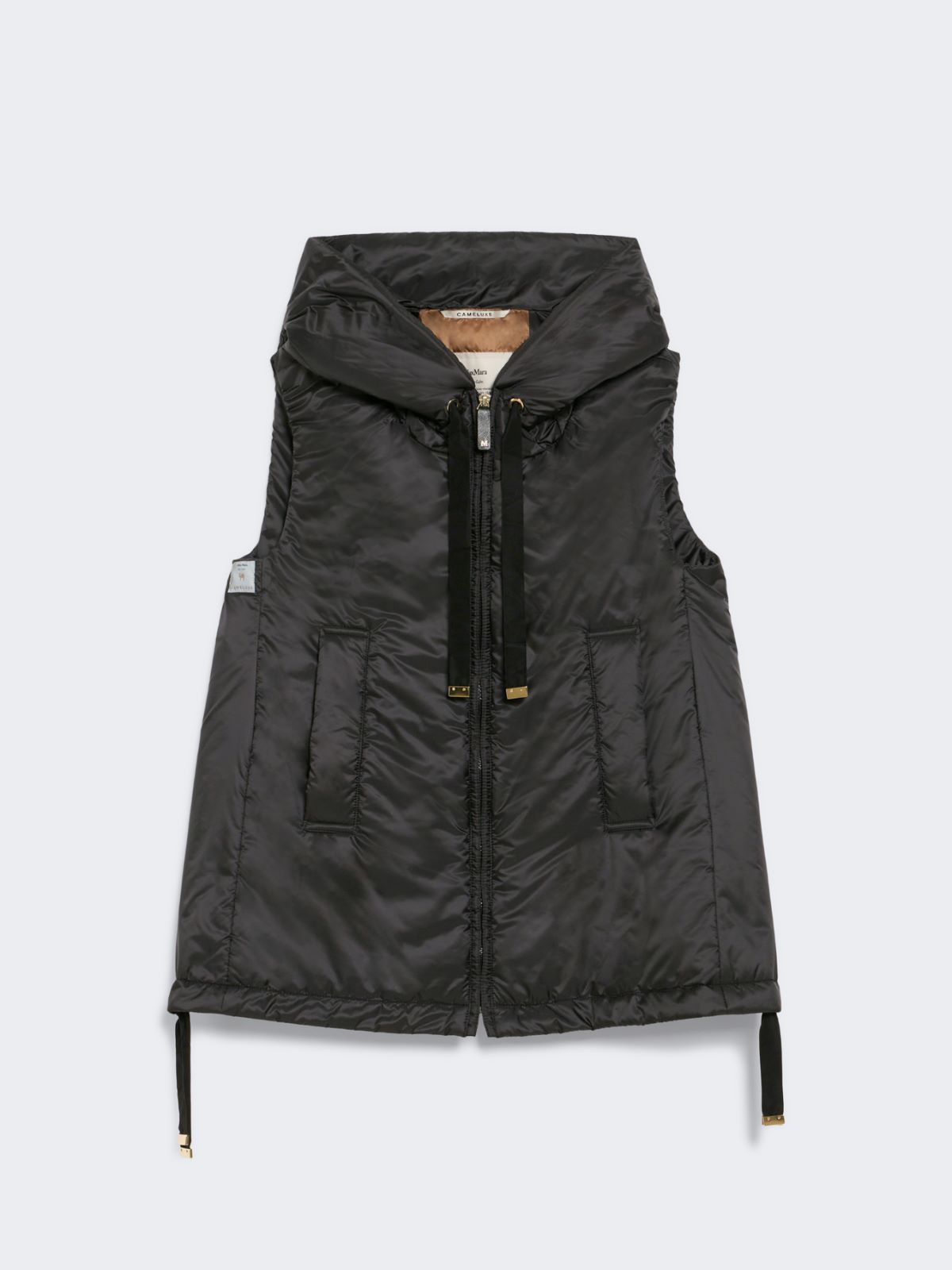 Padded water-repellent hooded gilet - BLACK - Max Mara - 8