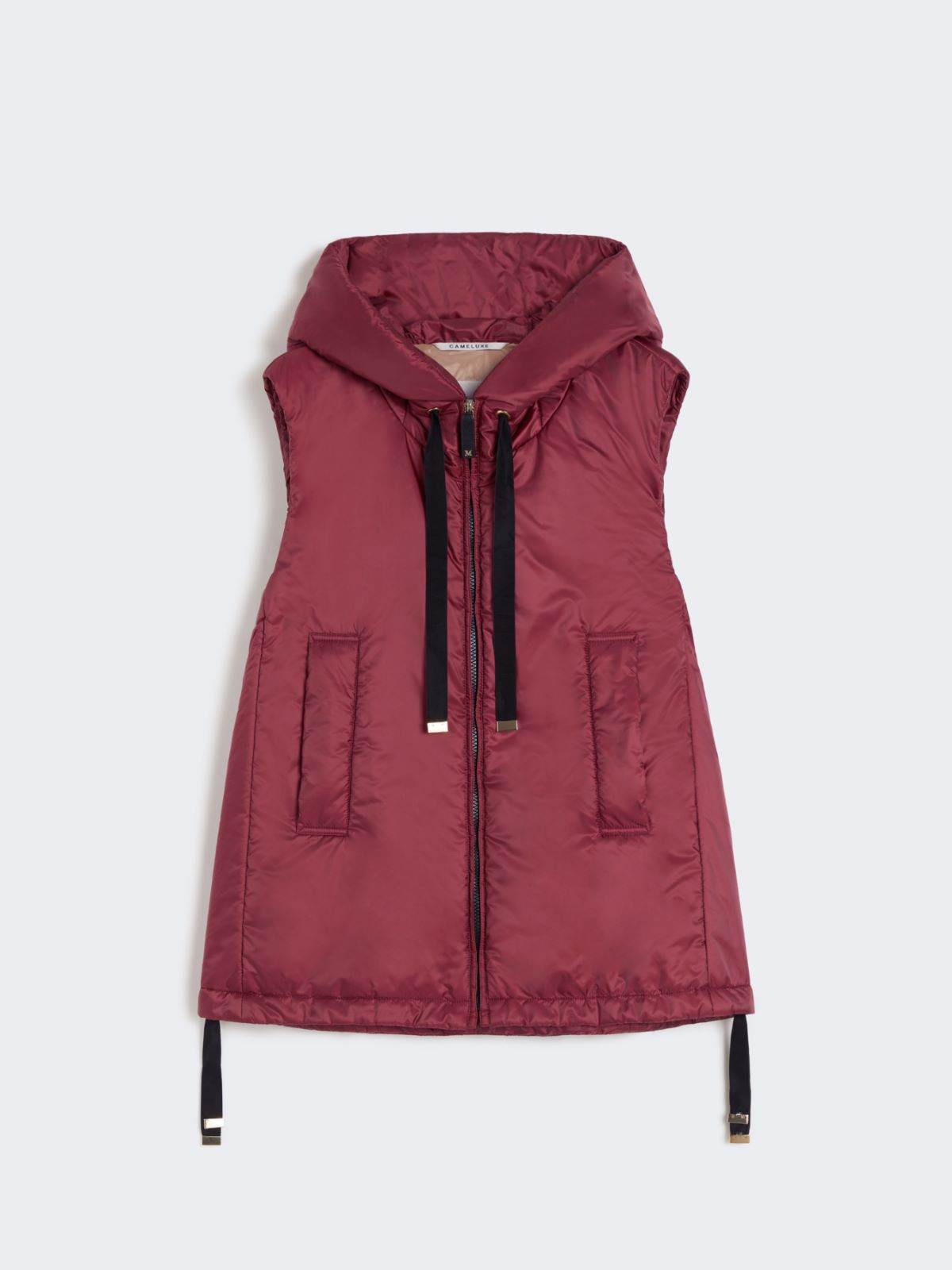Padded water-repellent hooded gilet - RED - Max Mara - 8
